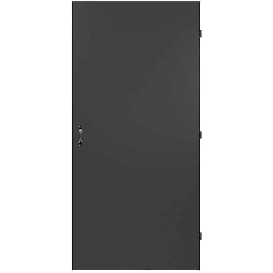 Vnitřní vchodové dveře RT03 90P kovové, antracit