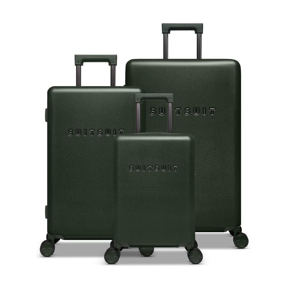 Sada 3 cestovních kufrů Suitsuit Fab Mystique - tmavě olivová