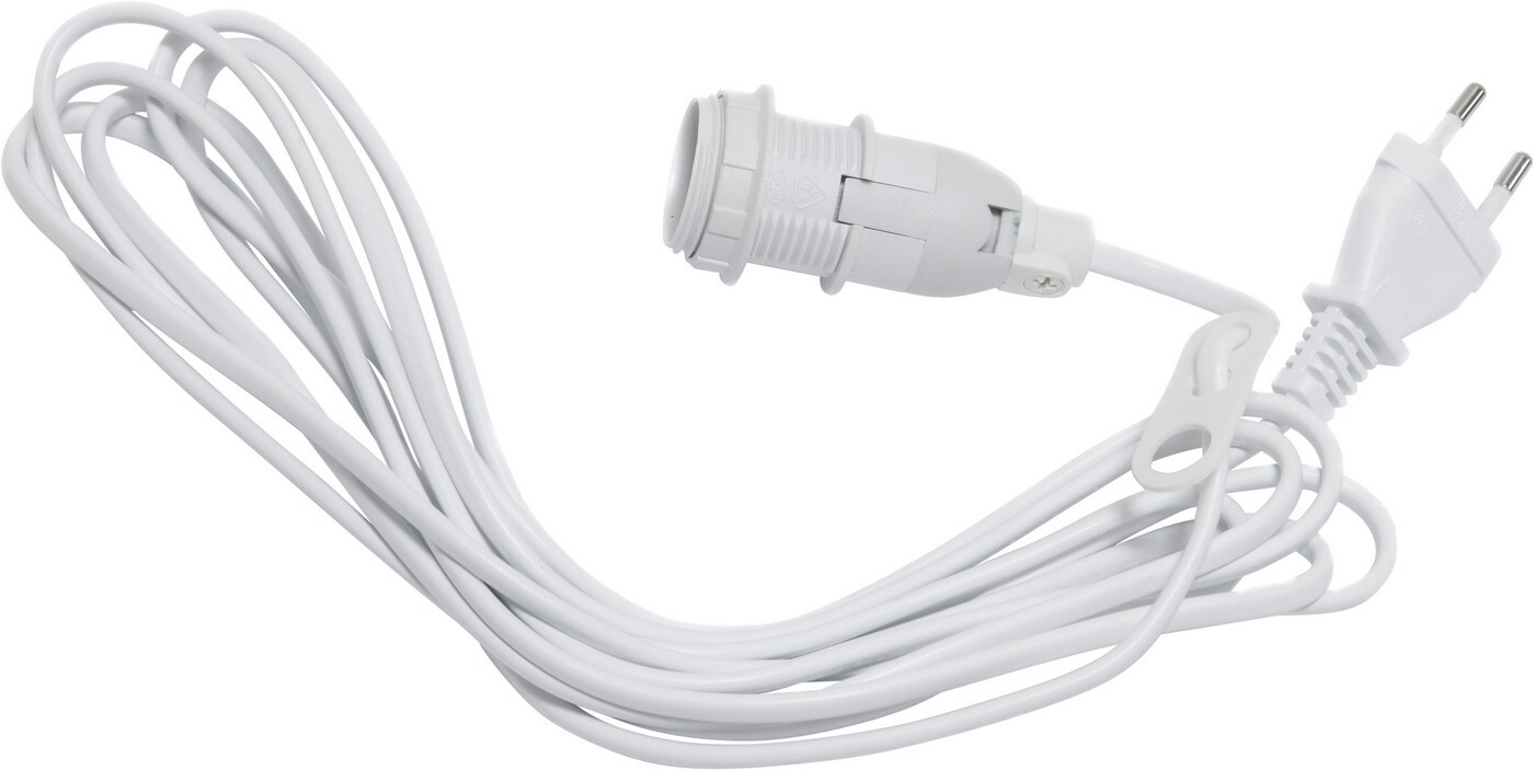 Závěsný kabel délka 3,5 m E14 Star Trading Basic - bílý