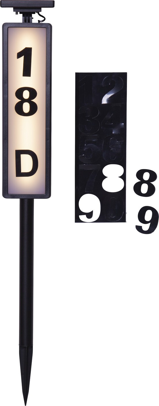 Solární LED osvětlení výška 73 cm Star Trading Bollard Pathy - černé