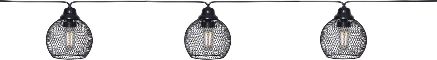 Solární světelný LED řetěz délka 7 m Star Trading Sunlight - černý