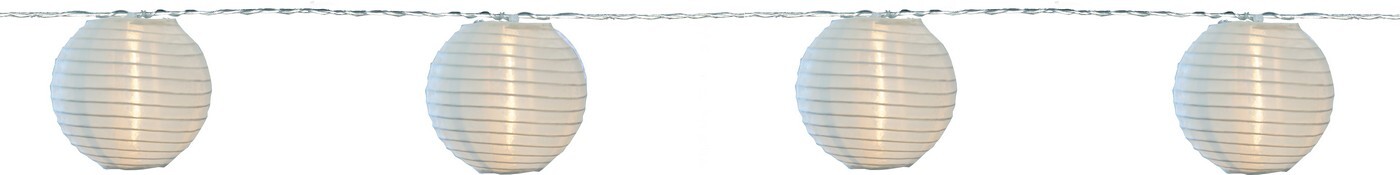 Venkovní světelný LED řetez délka 4,5 m Star Trading Chain Festival - bílý