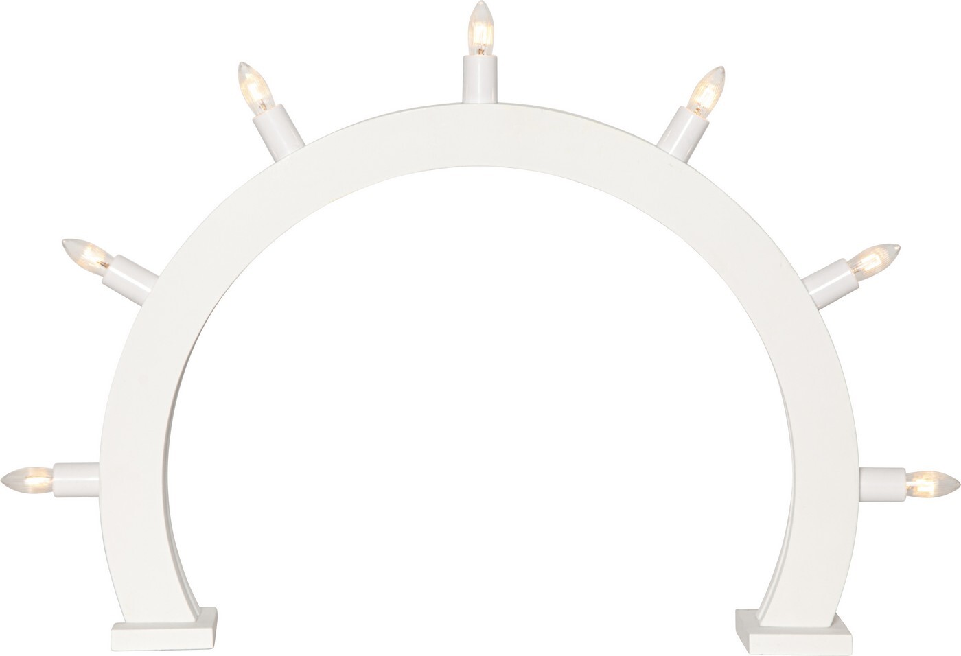 Adventní svícen výška 32,5 cm Star Trading Crisp - bílý