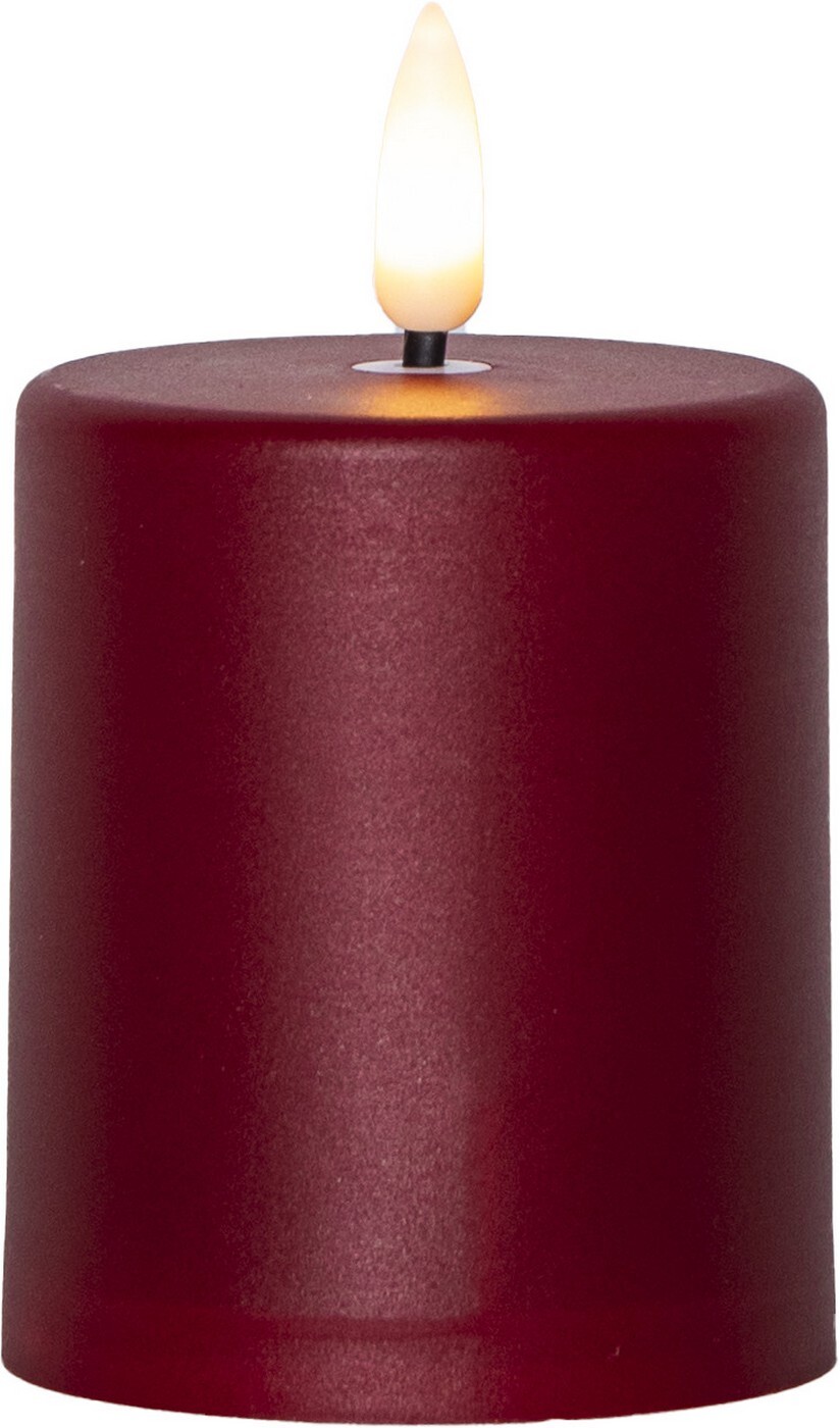 LED svíčka výška 10 cm Star Trading Flamme Paula - červená