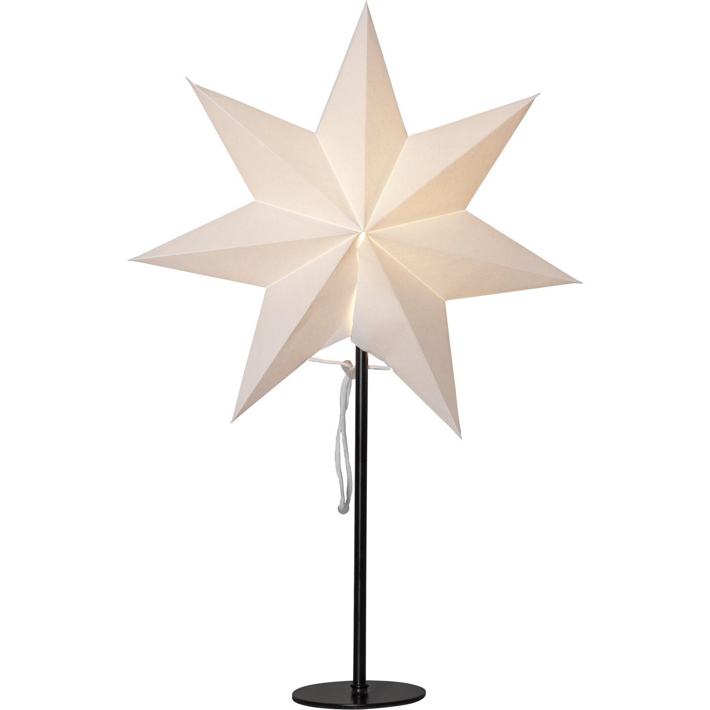 Svítící hvězda na stojánku výška 50 cm Star Trading Mixa - bílá