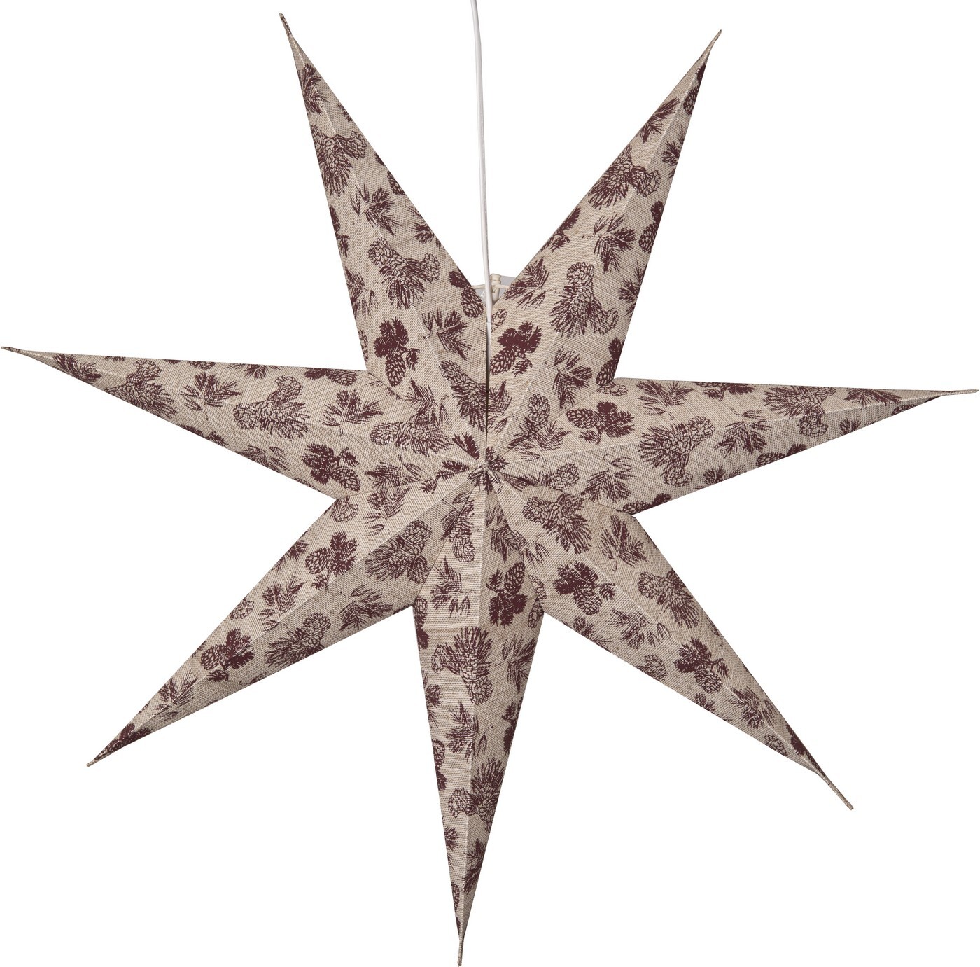 Papírová hvězda průměr 60 cm Star Trading Cotton - červená