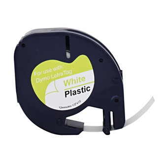 G&G kompatibilní páska do tiskárny štítků, pro Dymo, WT-RL-D-91221-BK, S0721660, 91221, černý tisk/bílý podklad, 4m, 12mm, LetraTa