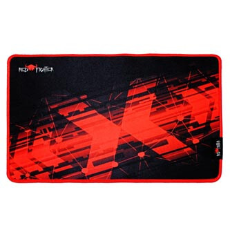 Podložka pod myš, P1-M, herní, černo-červená, 36 x 26 x 0.4 cm, Red Fighter, DOPRODEJ