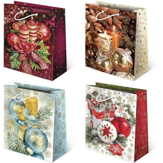 PAW Vánoční dárková taška - 23 x 32 cm - T2-S38