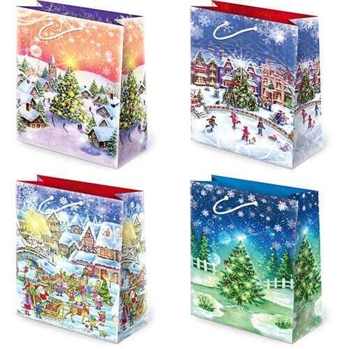 PAW Vánoční dárková taška - 23 x 32 cm - T2-S46