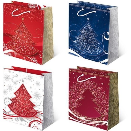 PAW Vánoční dárková taška - 10 x 16 cm - T5-S34