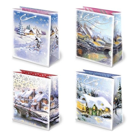 PAW Vánoční dárková taška - 30 x 36,5 cm - XL-S20