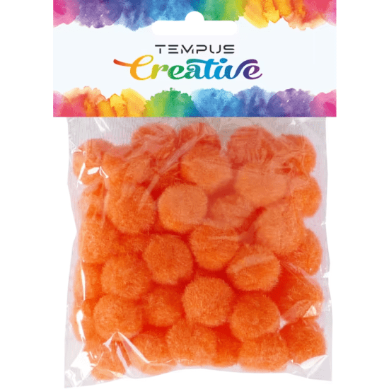 TEMPUS Bambulky 20 mm - oranžové - 50 ks