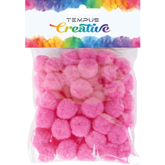 TEMPUS Bambulky 20 mm - růžové - 50 ks