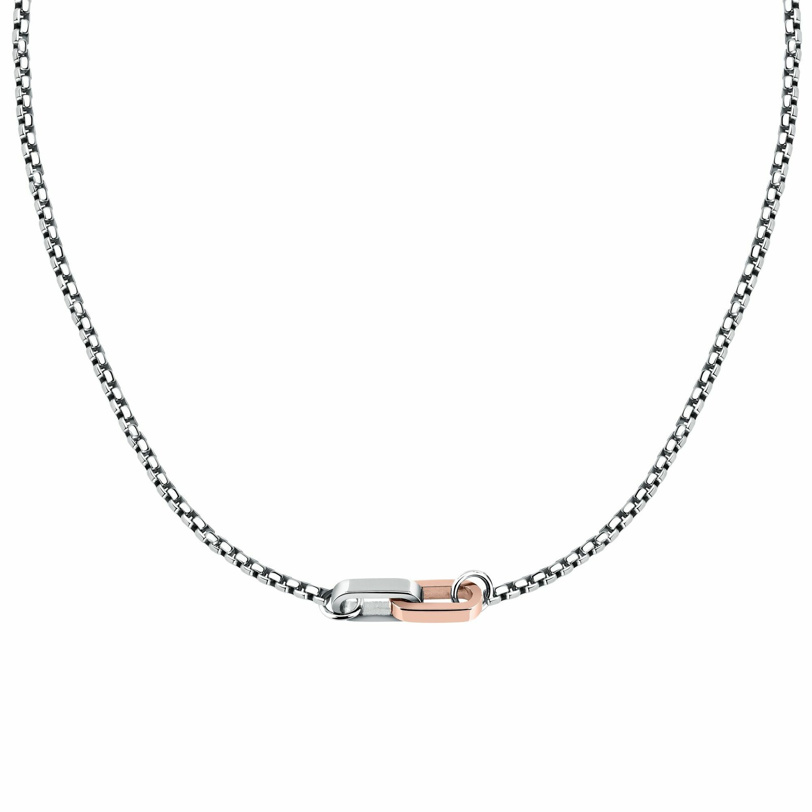 Morellato Pánský bicolor náhrdelník z oceli Motown SABY11