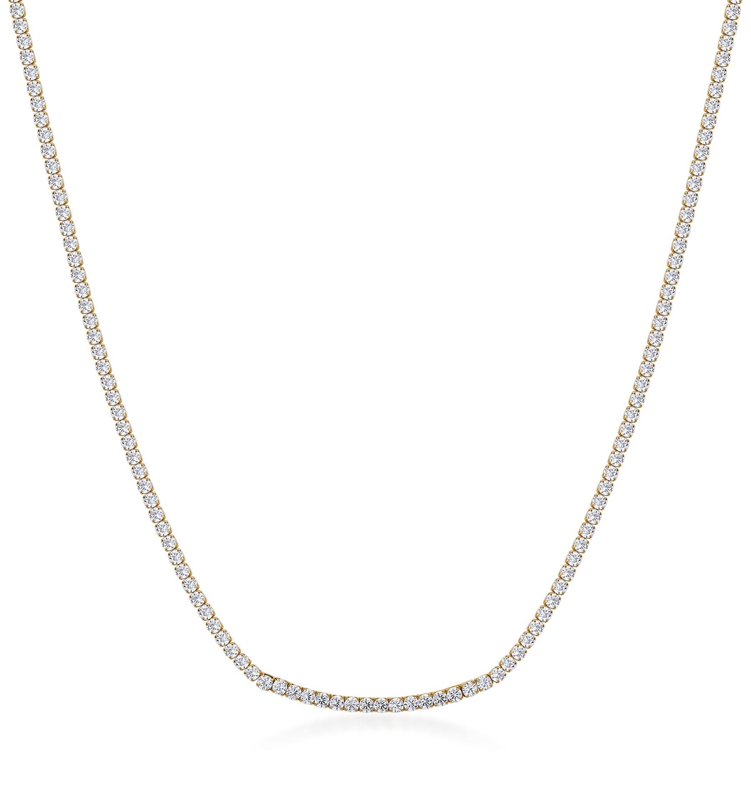 Brosway Blyštivý náhrdelník s čirými kubickými zirkony Desideri BEIN023