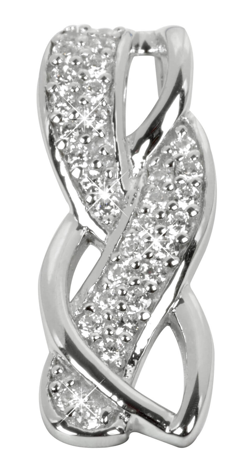 Silver Cat Třpytivý stříbrný přívěsek Classics SC110