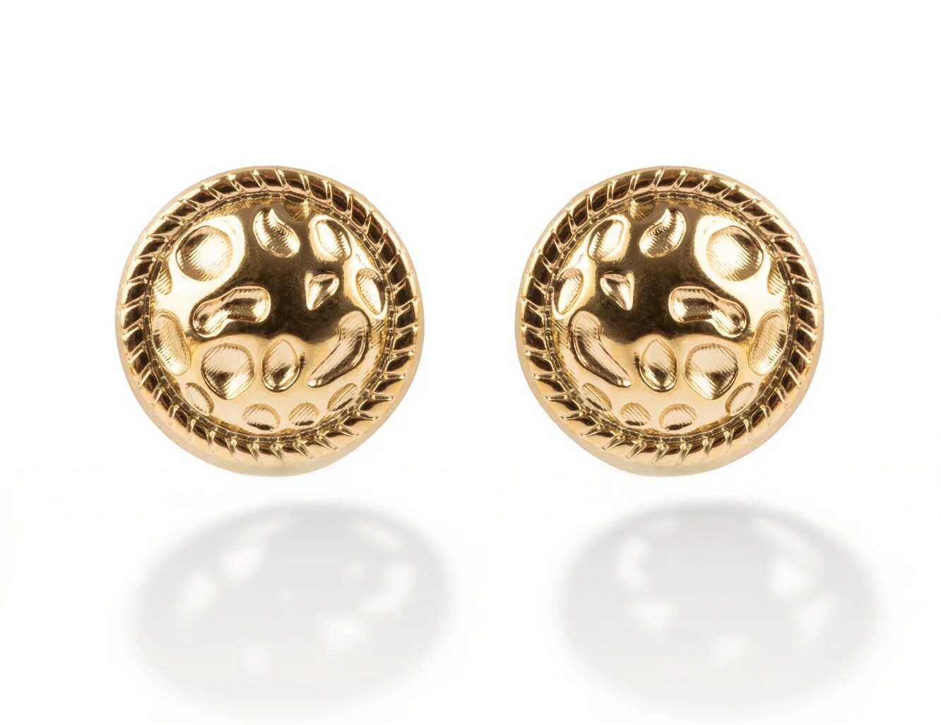 Marc Malone Pozlacené náušnice pecky Sable MCE250311G