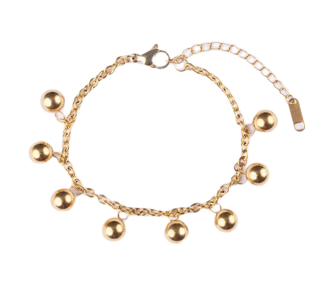 Marc Malone Slušivý pozlacený náramek s přívěsky Velin MCB250376G