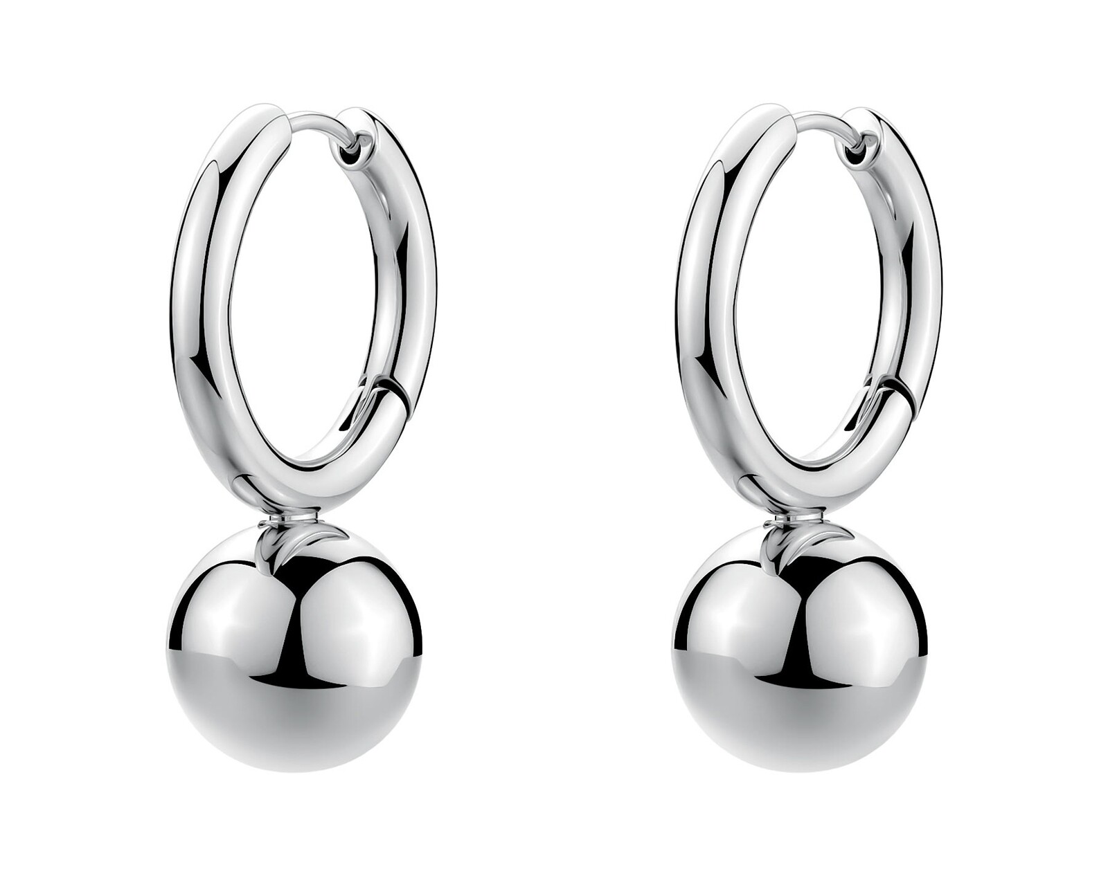 Brosway Moderní kruhové náušnice z oceli Perfect BPC64