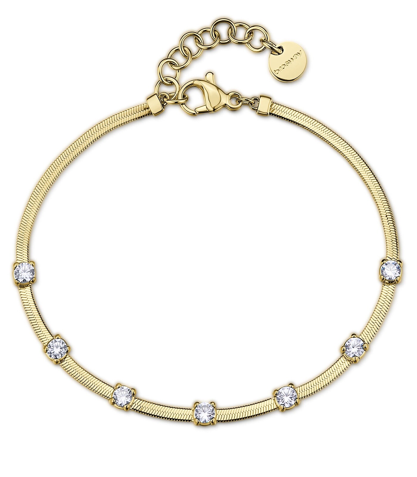 Brosway Pozlacený náramek Hádek s čirými zirkony Dreaming BIG15