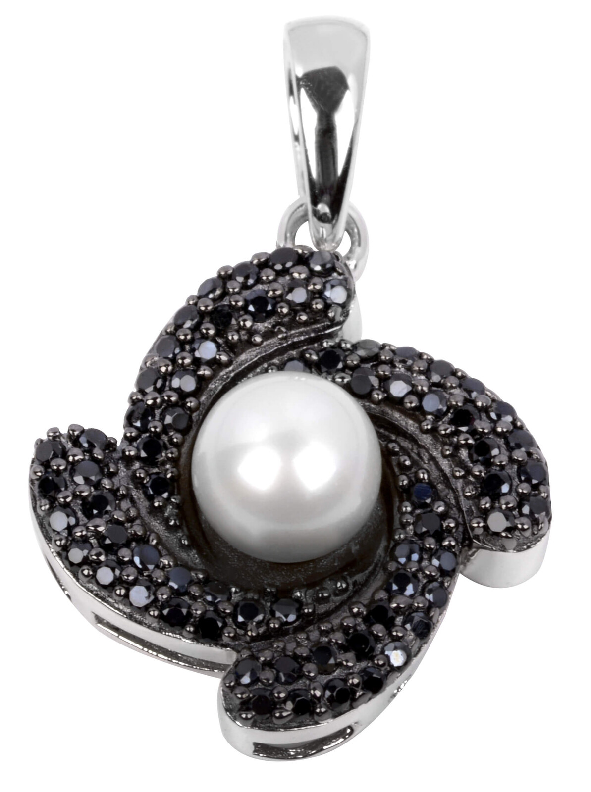 Silver Cat Designový stříbrný přívěsek se sladkovodní perlou Pearls SC062