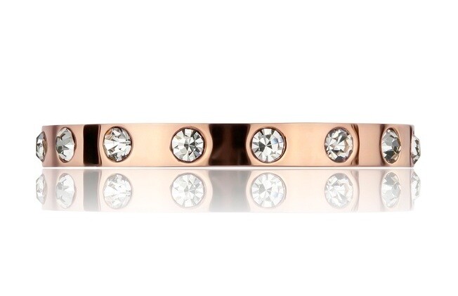 Emily Westwood Elegantní pozlacený prsten s krystaly WR1007R