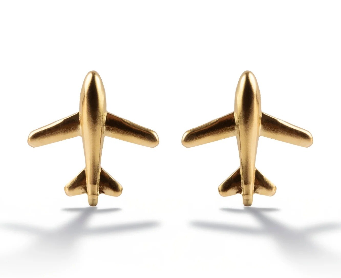 Marc Malone Pozlacené náušnice Letadla Solan MCE250302G