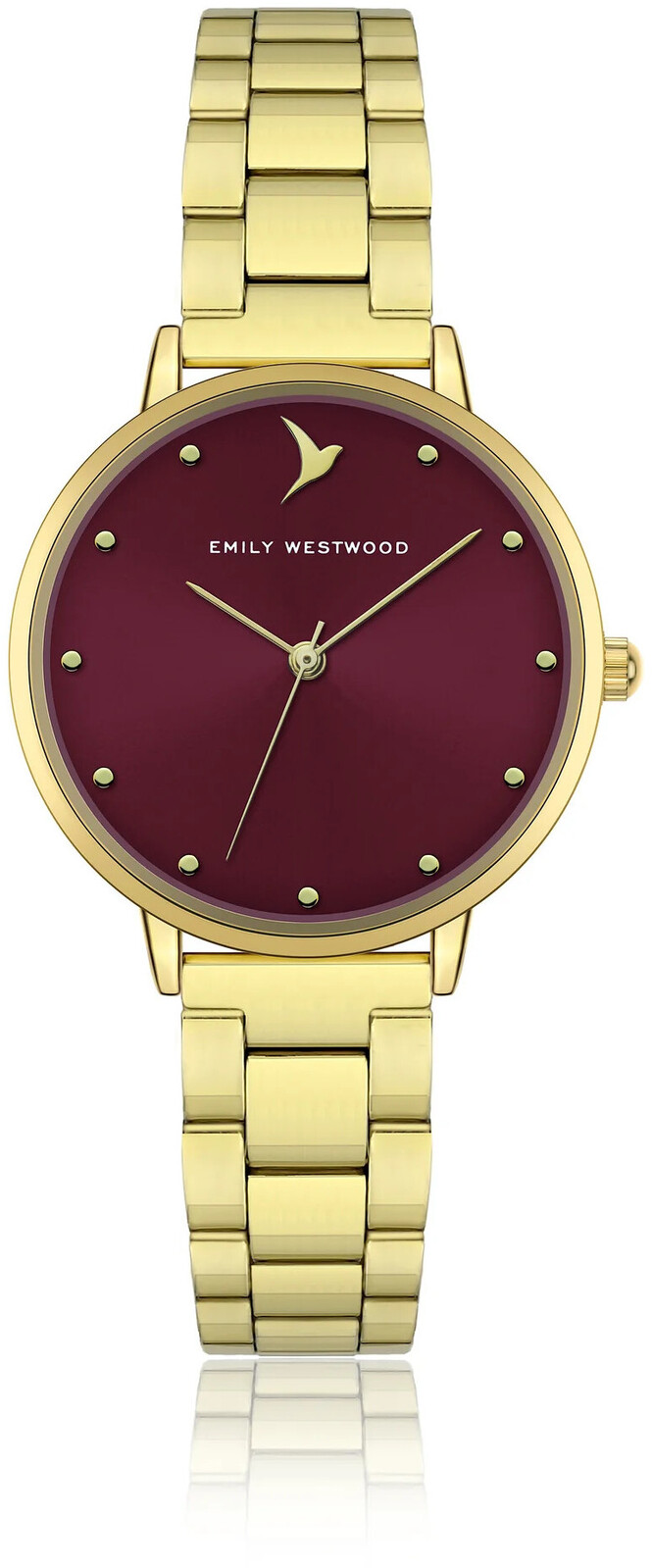 Emily Westwood Burgundy Gold Chic EKK-4214GQ