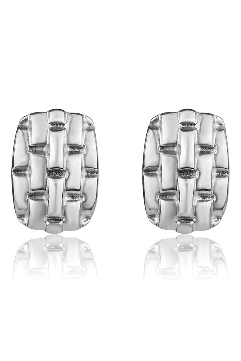 Marc Malone Extravagantní ocelové náušnice Cassidy Silver Earrings MCE24007S