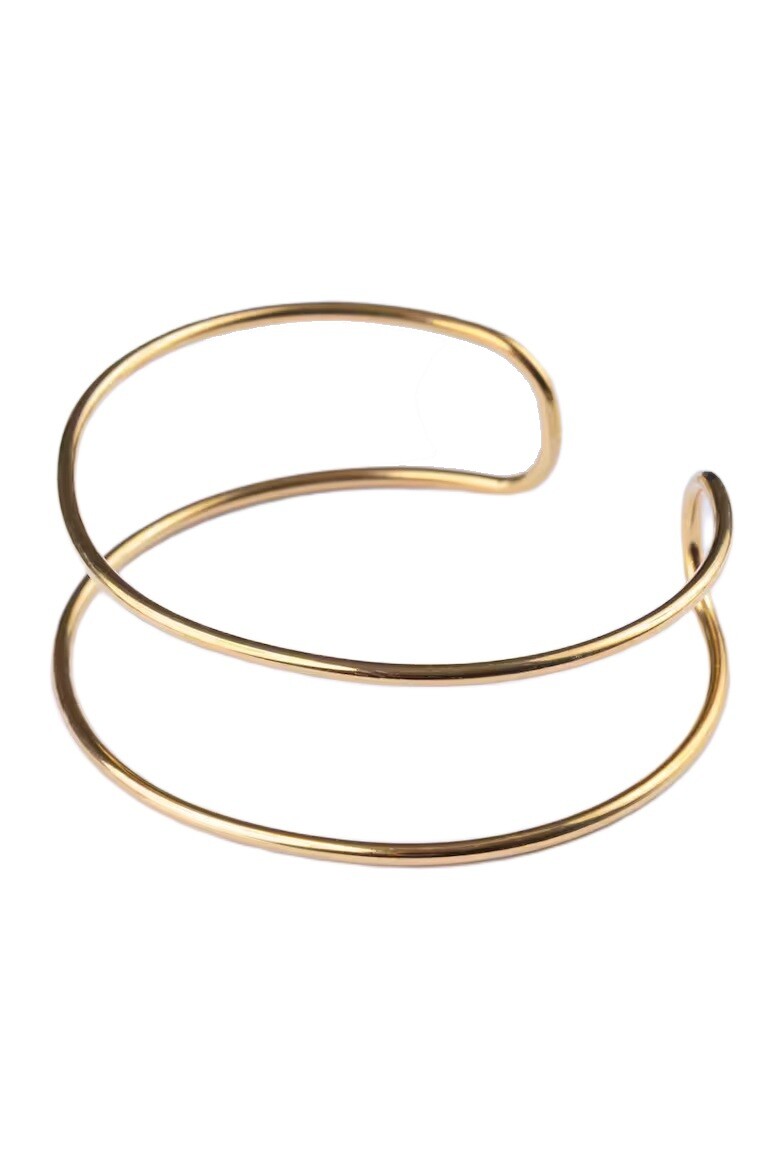 Emily Westwood Pozlacený pevný náramek Arlina EWB250336G