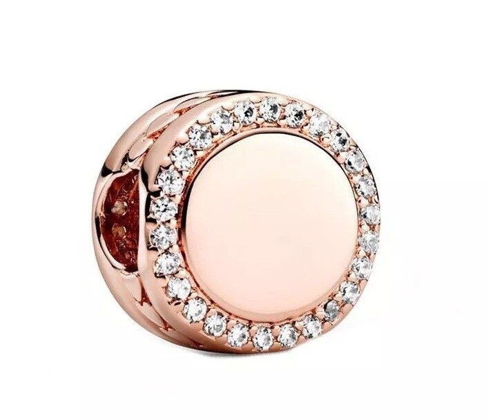 Pandora Pozlacený korálek s čirými kubickými zirkony Rose 788747C01