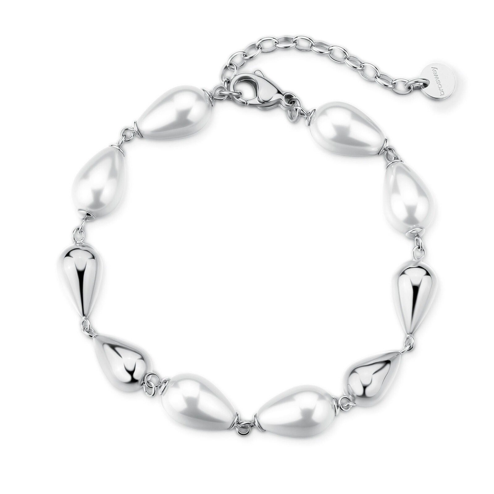 Brosway Půvabný ocelový náramek se syntetickými perlami Perfect BPC72