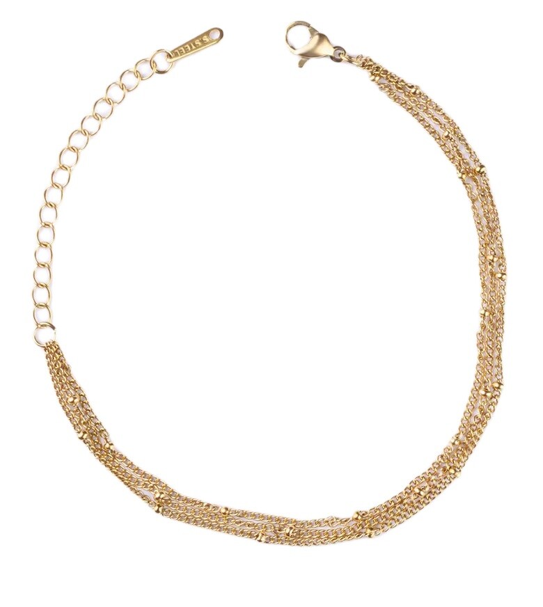 Emily Westwood Trojitý pozlacený náramek Myelisse EWB250358G