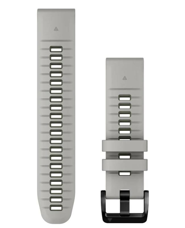 Garmin Řemínek pro fenix5/6/7/8 QuickFit 22 silikonový, Fog Gray / Moss