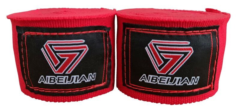 Kubisport Boxerské bandáže na ruce elastické 4,5 m červené