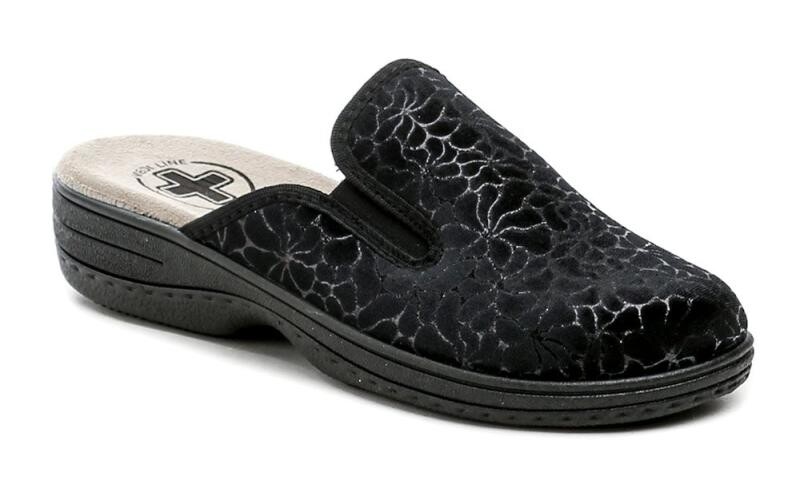 Medi Line 529 černé dámské zdravotní pantofle