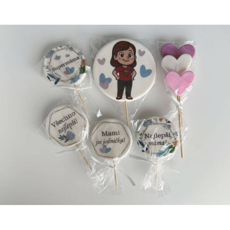 Cukrová dekorace  Pro mámu - I LOVE CAKES