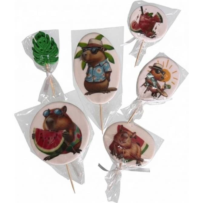 Cukrová dekorace  Kapibara relax TOP - I LOVE CAKES