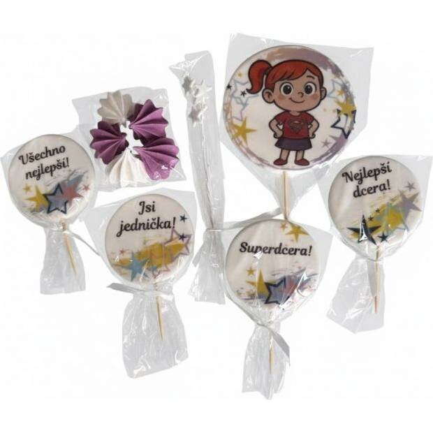 Cukrová dekorace  Pro dcerku - I LOVE CAKES