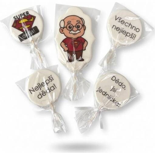 Cukrová dekorace  Super dědeček - I LOVE CAKES