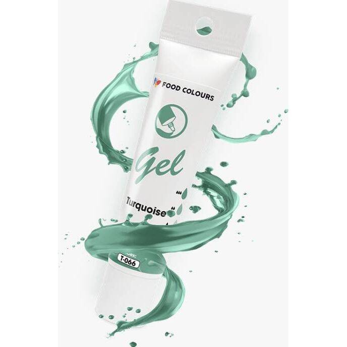 Food Colours gelová barva tuba Turquoise 30 g
