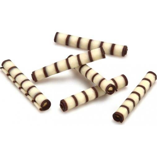 Čokoládové ruličky dvoubarevné Penne (50 g)