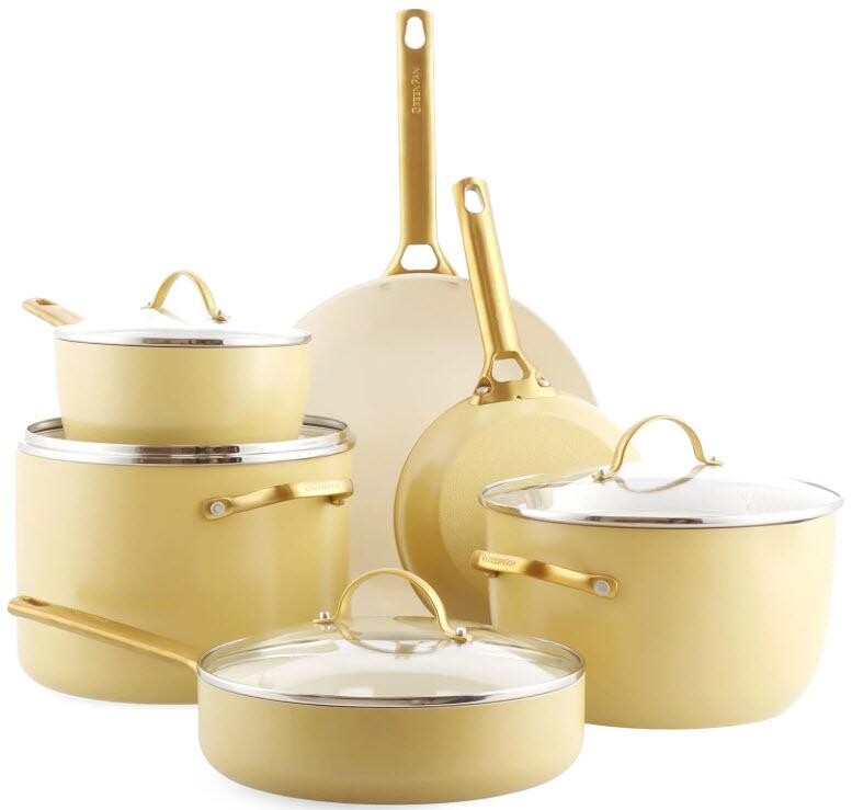 GreenPan PADOVA Reserve, sada nádobí 6(10)ks, žlutá CC008487-001