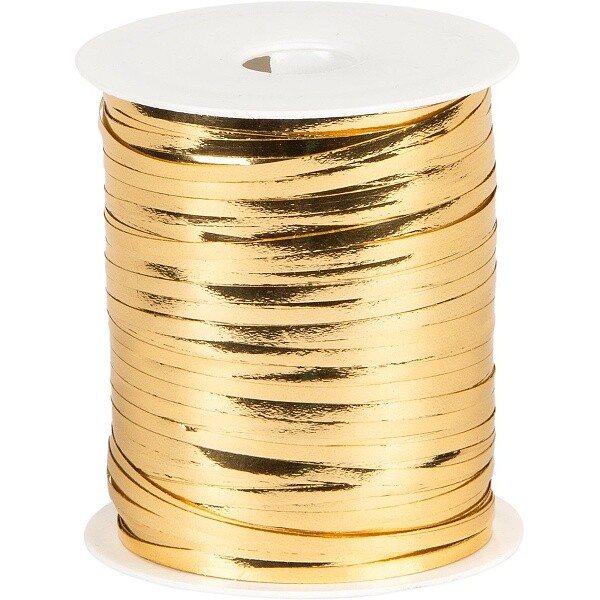 Stuha lesklá zlatá 25 m