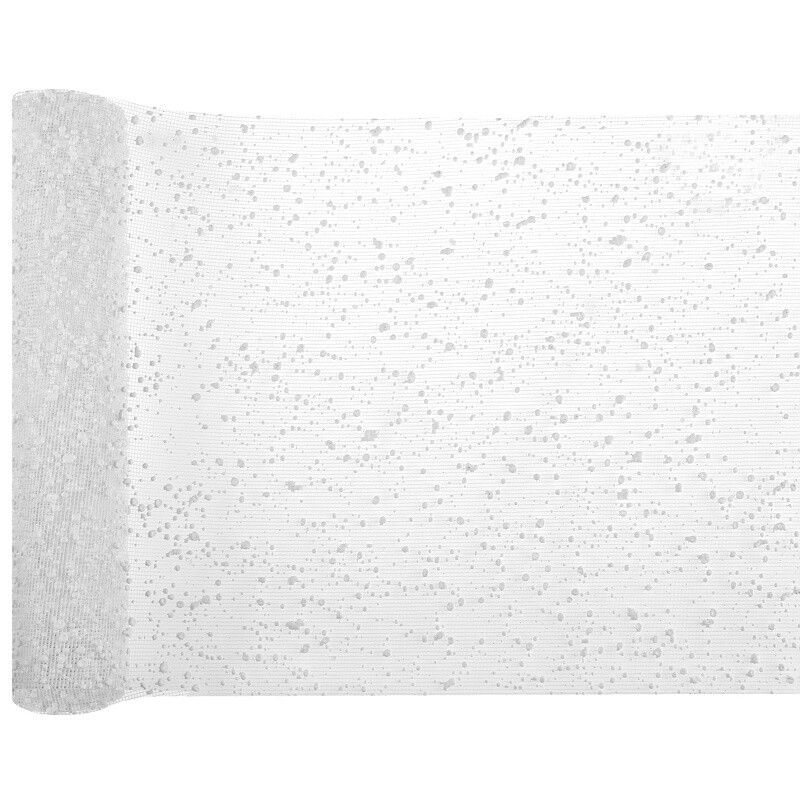 Šerpa na stůl sněhová 26cm x 5m