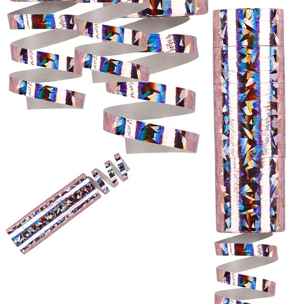 Serpentýny papírové jasně růžové