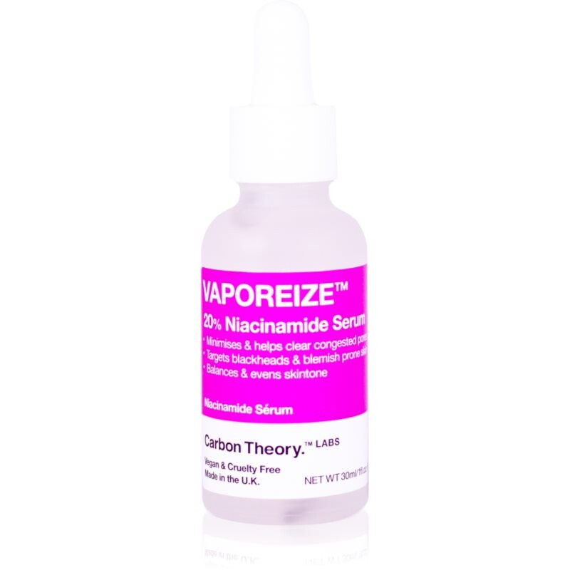 Carbon Theory Vaporeize 20% Niacinamide Serum pleťové sérum s niacinamidem a zinkem 30 ml