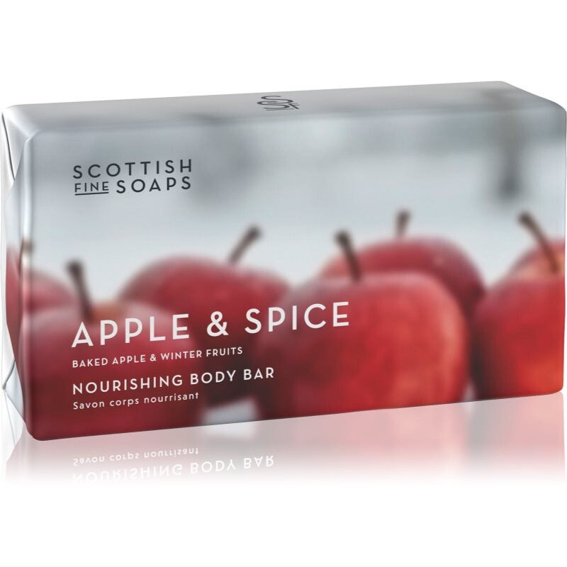 Scottish Fine Soaps Apple & Spice tuhé mýdlo 220 g