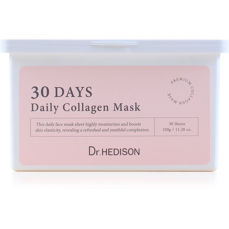 Dr. HEDISON 30 Days Daily Collagen Mask plátýnková maska s kolagenem 30 ks